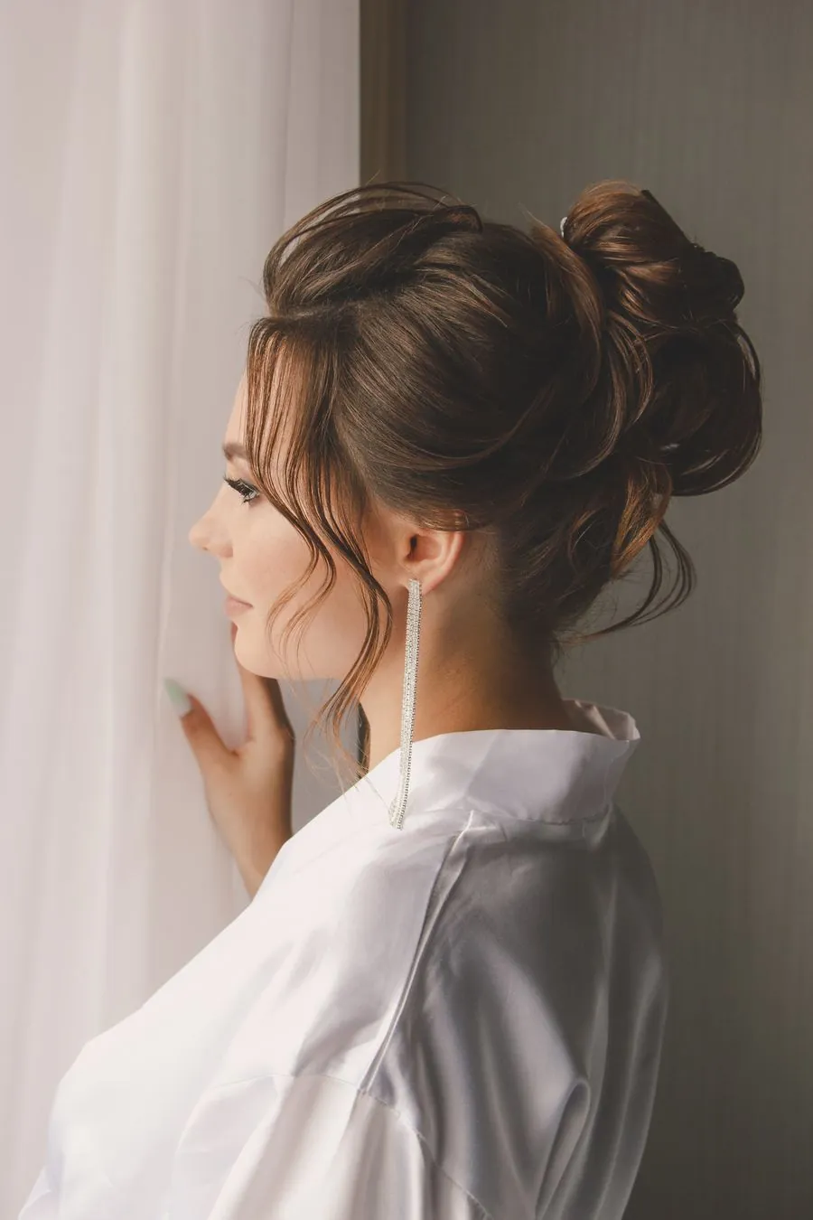 Elegant updo, polished styling