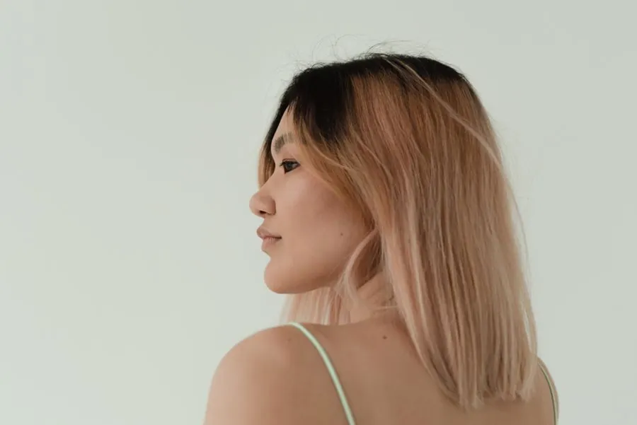 Soft blonde balayage